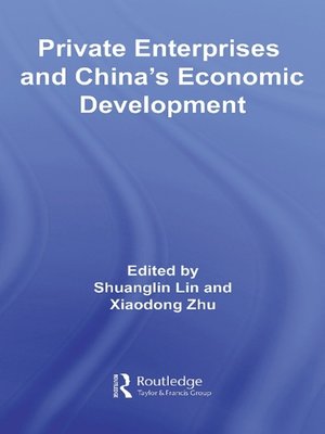 cover image of Private Enterprises and China's Economic Development